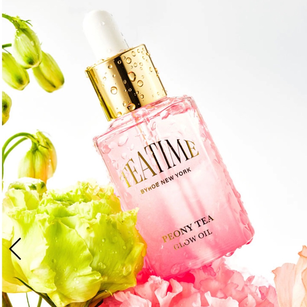 NEW BYROE New York Teatime Peony Tea Glow Oil Primer 30 mL Prime Smooth Face Oil